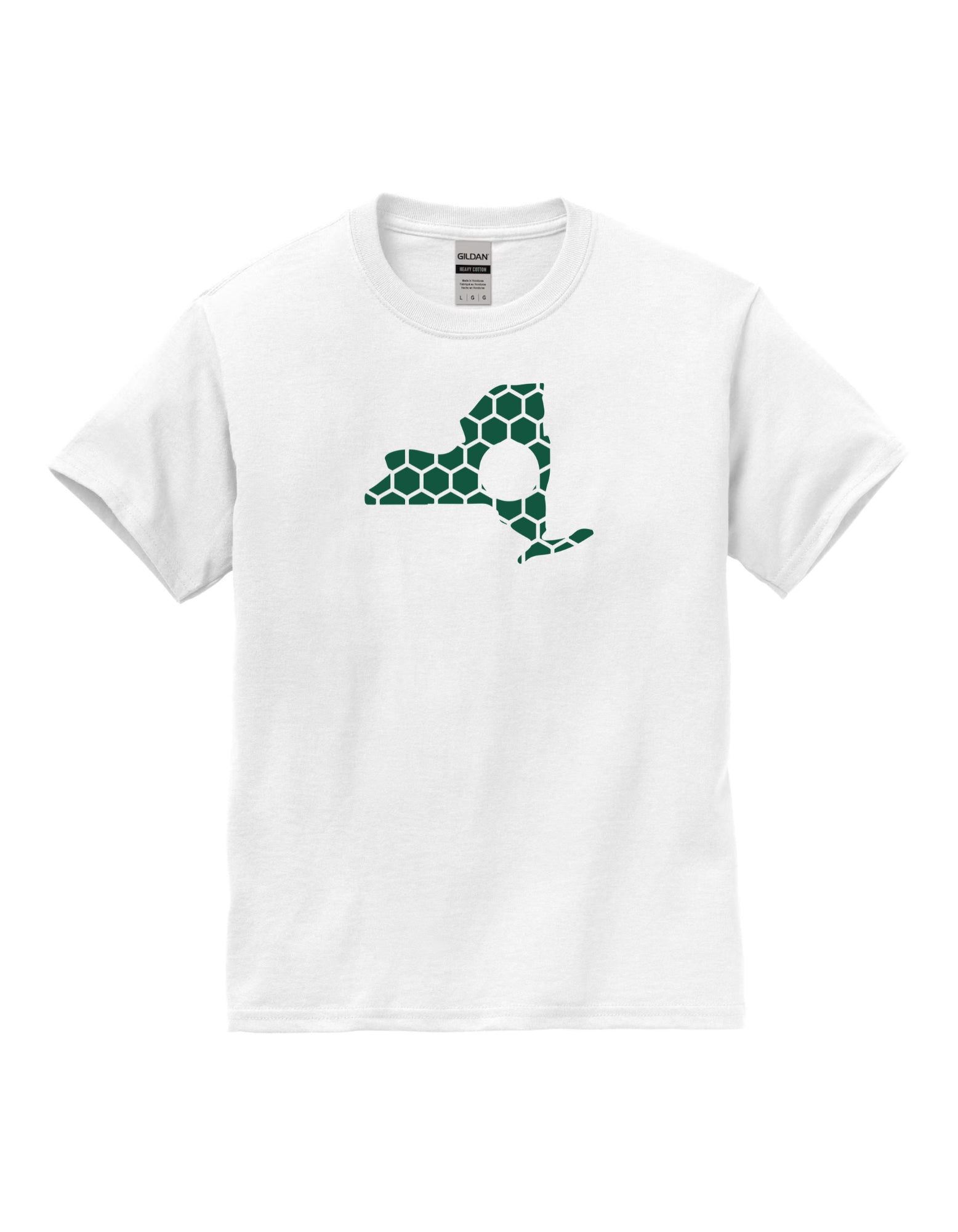 New York Honeycomb Crewneck T-Shirt-Rogue Magnolia Custom Designs