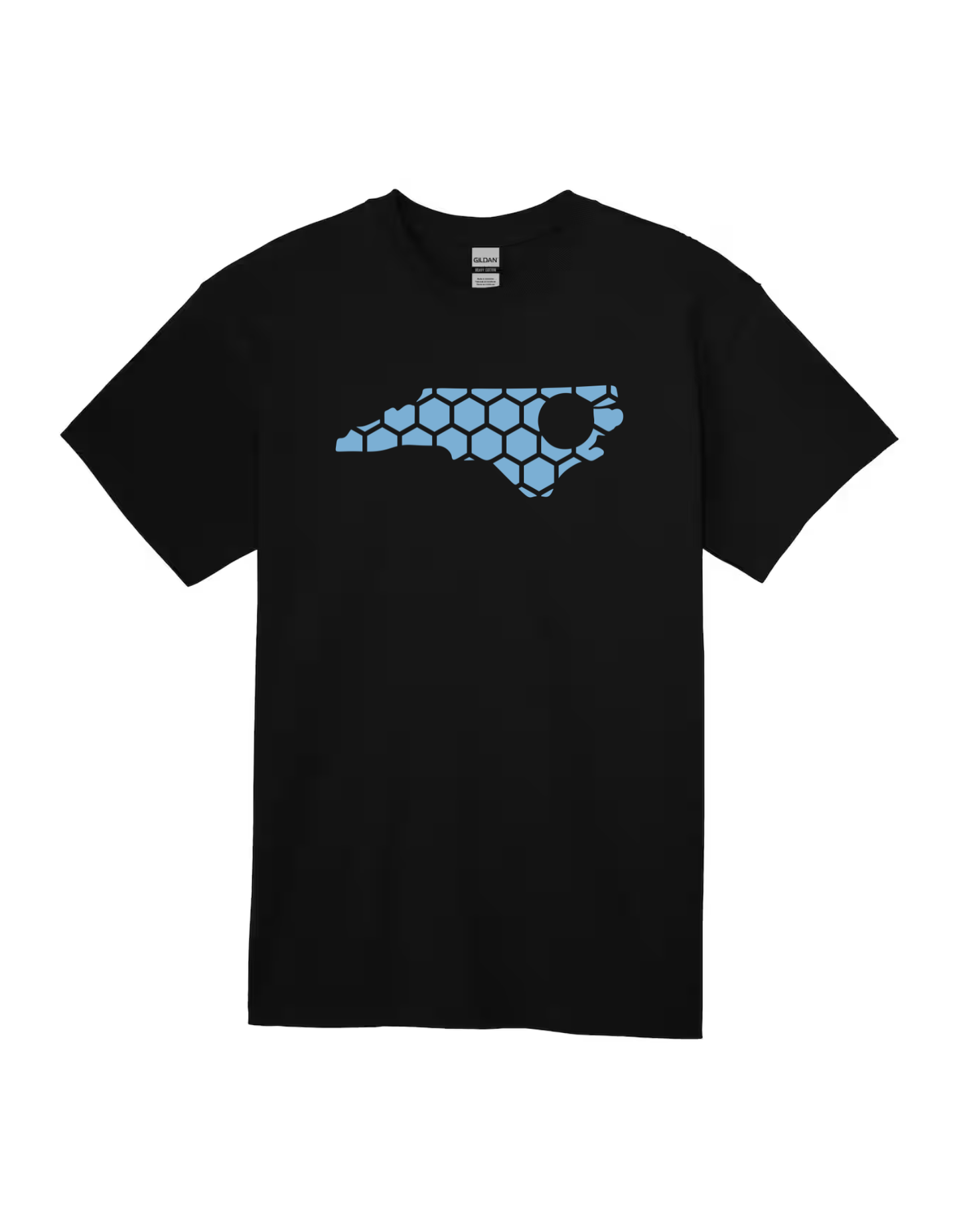 North Carolina Honeycomb Crewneck T-Shirt-Rogue Magnolia Custom Designs