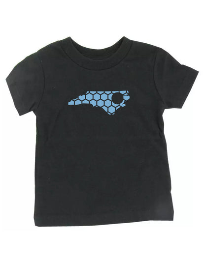 North Carolina Honeycomb Crewneck T-Shirt-Rogue Magnolia Custom Designs