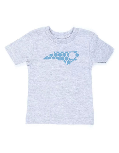 North Carolina Honeycomb Crewneck T-Shirt-Rogue Magnolia Custom Designs
