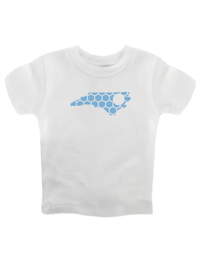 North Carolina Honeycomb Crewneck T-Shirt-Rogue Magnolia Custom Designs