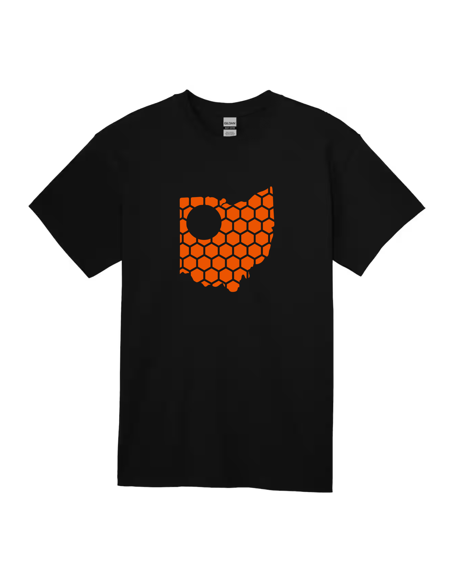 Ohio Honeycomb Crewneck T-Shirt-Rogue Magnolia Custom Designs