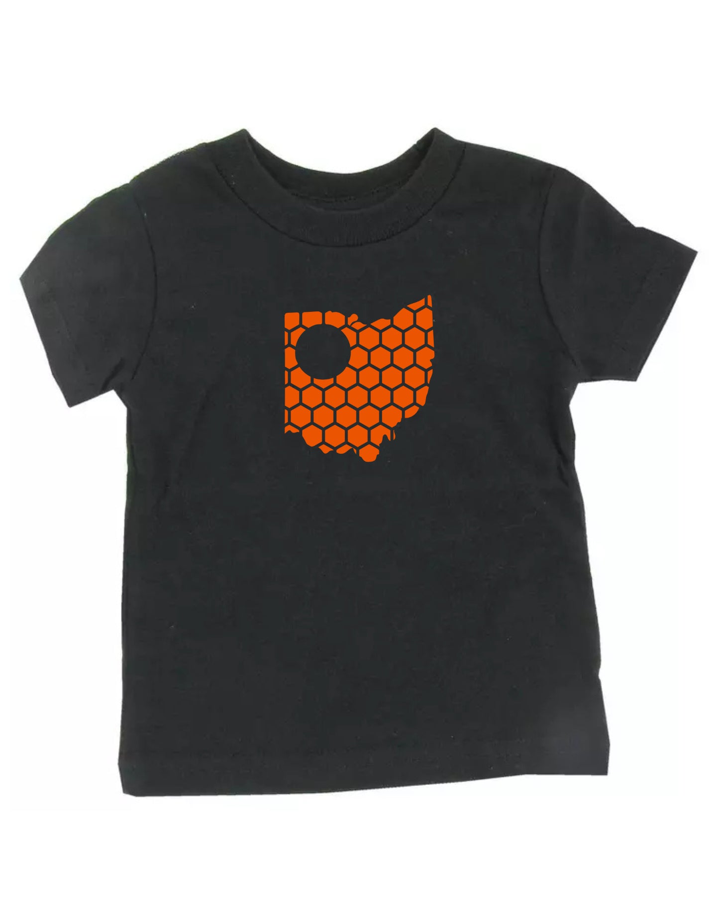 Ohio Honeycomb Crewneck T-Shirt-Rogue Magnolia Custom Designs