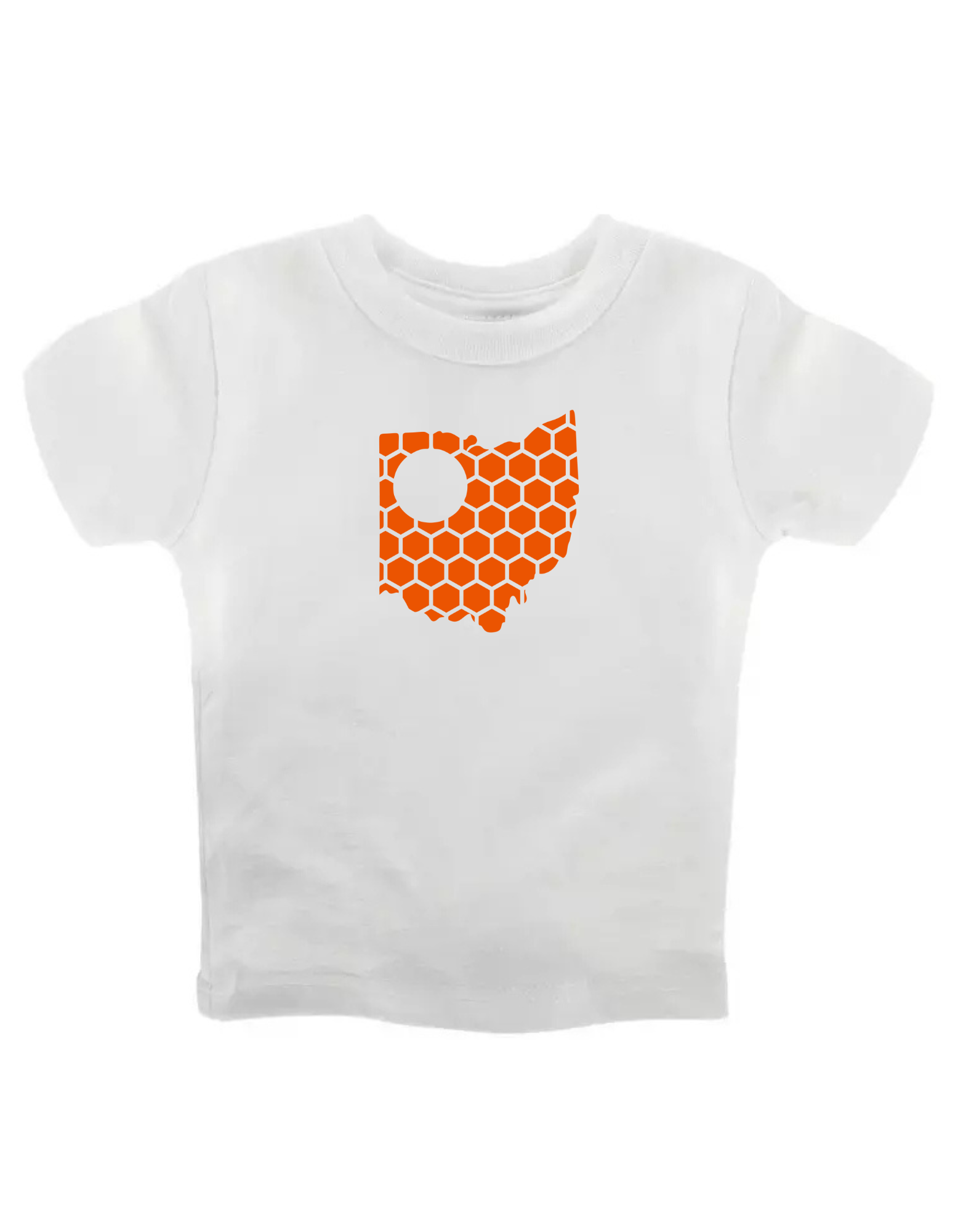 Ohio Honeycomb Crewneck T-Shirt-Rogue Magnolia Custom Designs