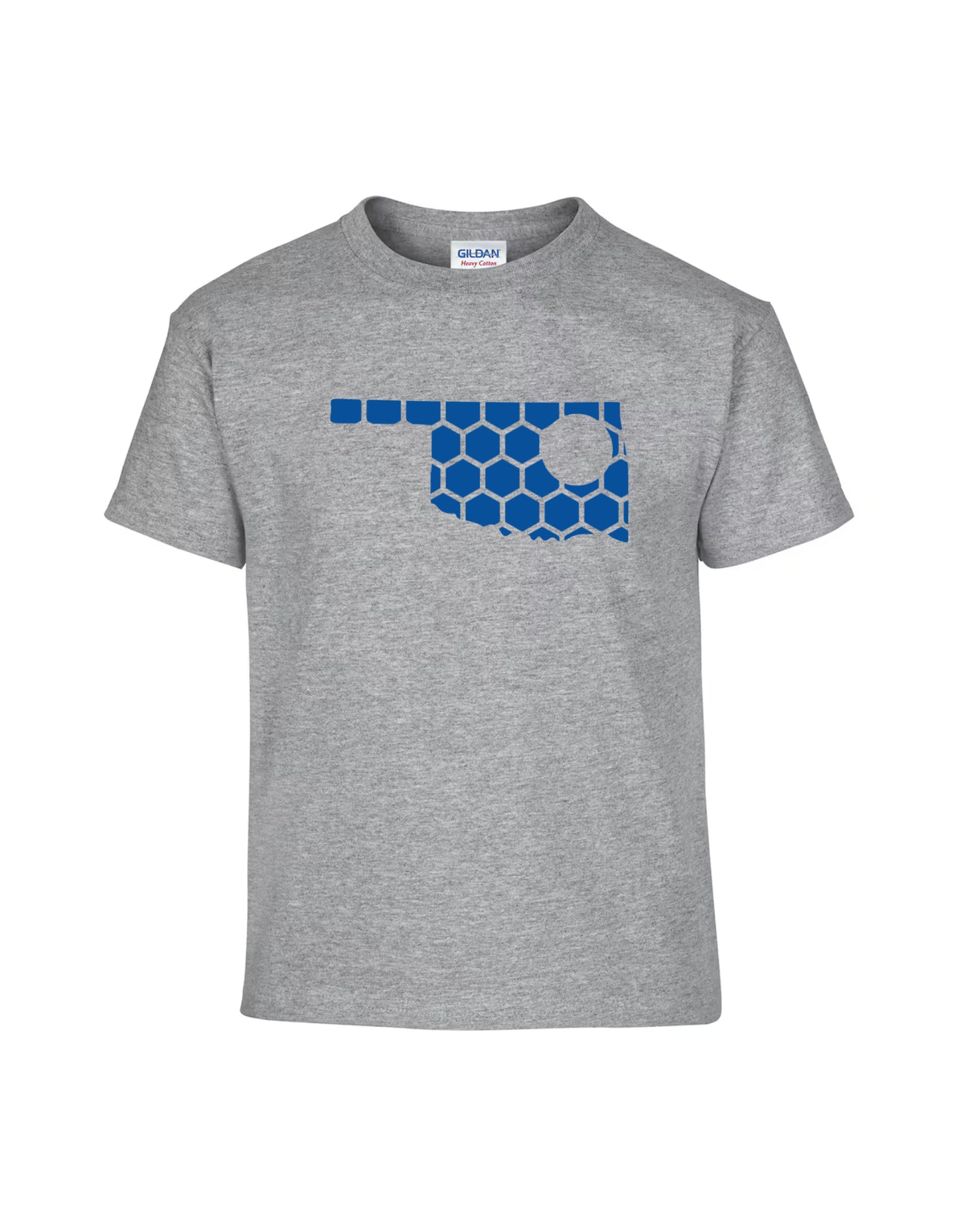 Oklahoma Honeycomb Crewneck T-Shirt-Rogue Magnolia Custom Designs
