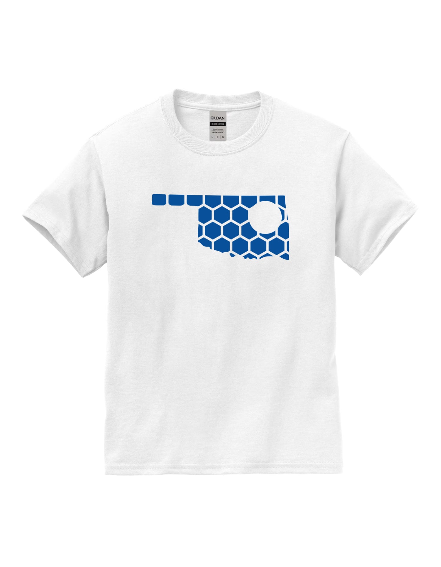 Oklahoma Honeycomb Crewneck T-Shirt-Rogue Magnolia Custom Designs