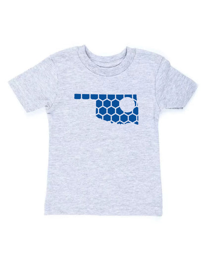 Oklahoma Honeycomb Crewneck T-Shirt-Rogue Magnolia Custom Designs
