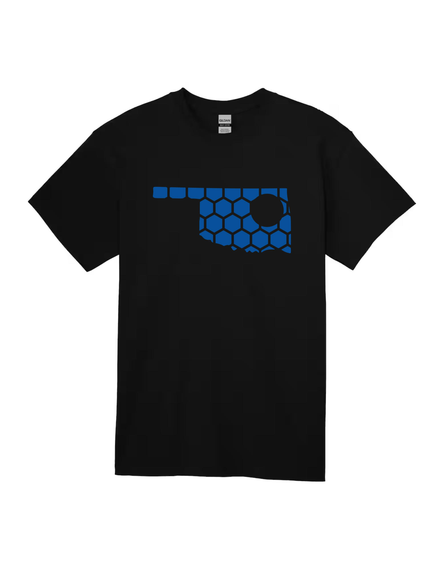 Oklahoma Honeycomb Crewneck T-Shirt-Rogue Magnolia Custom Designs