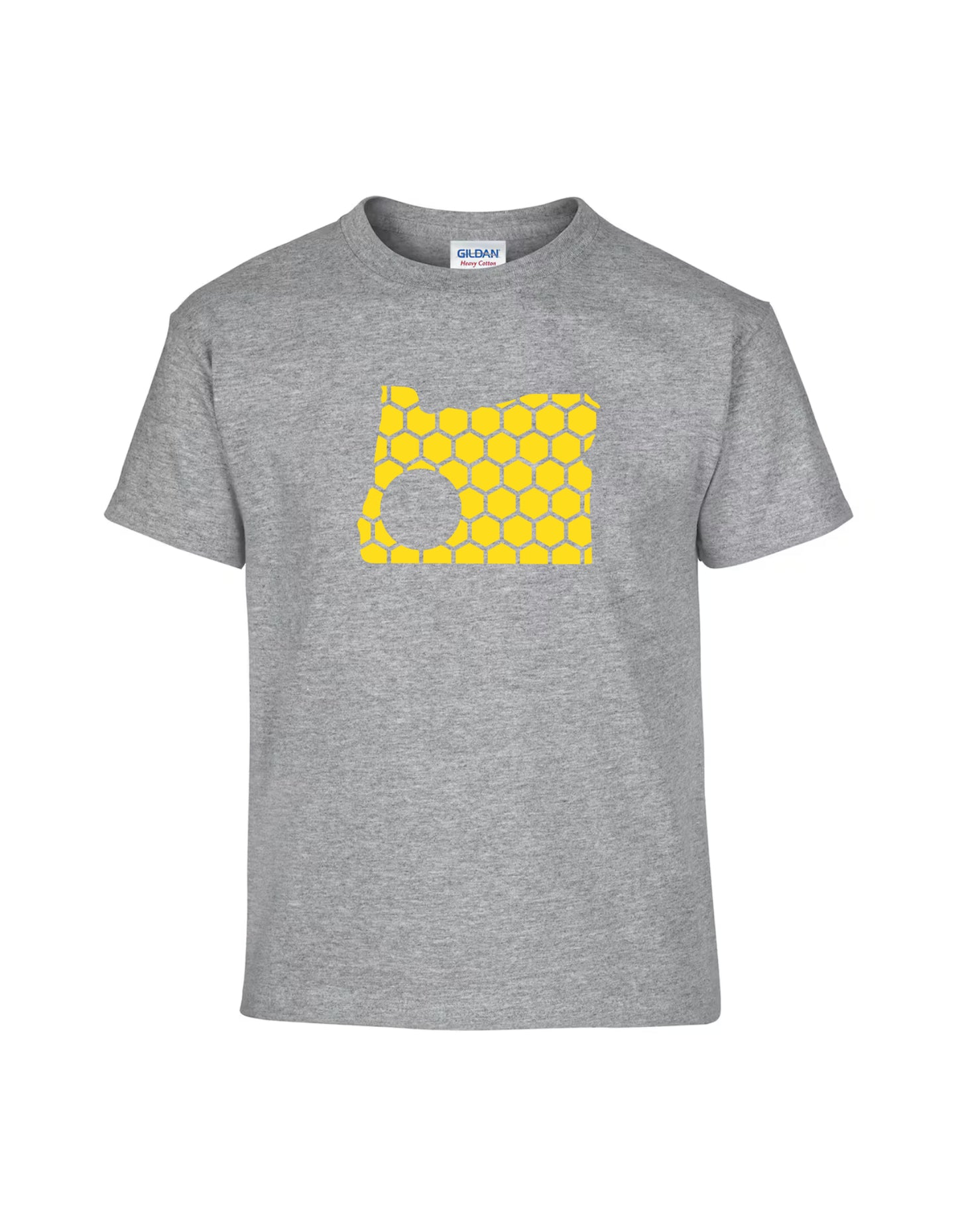 Oregon Honeycomb Crewneck T-Shirt-Rogue Magnolia Custom Designs