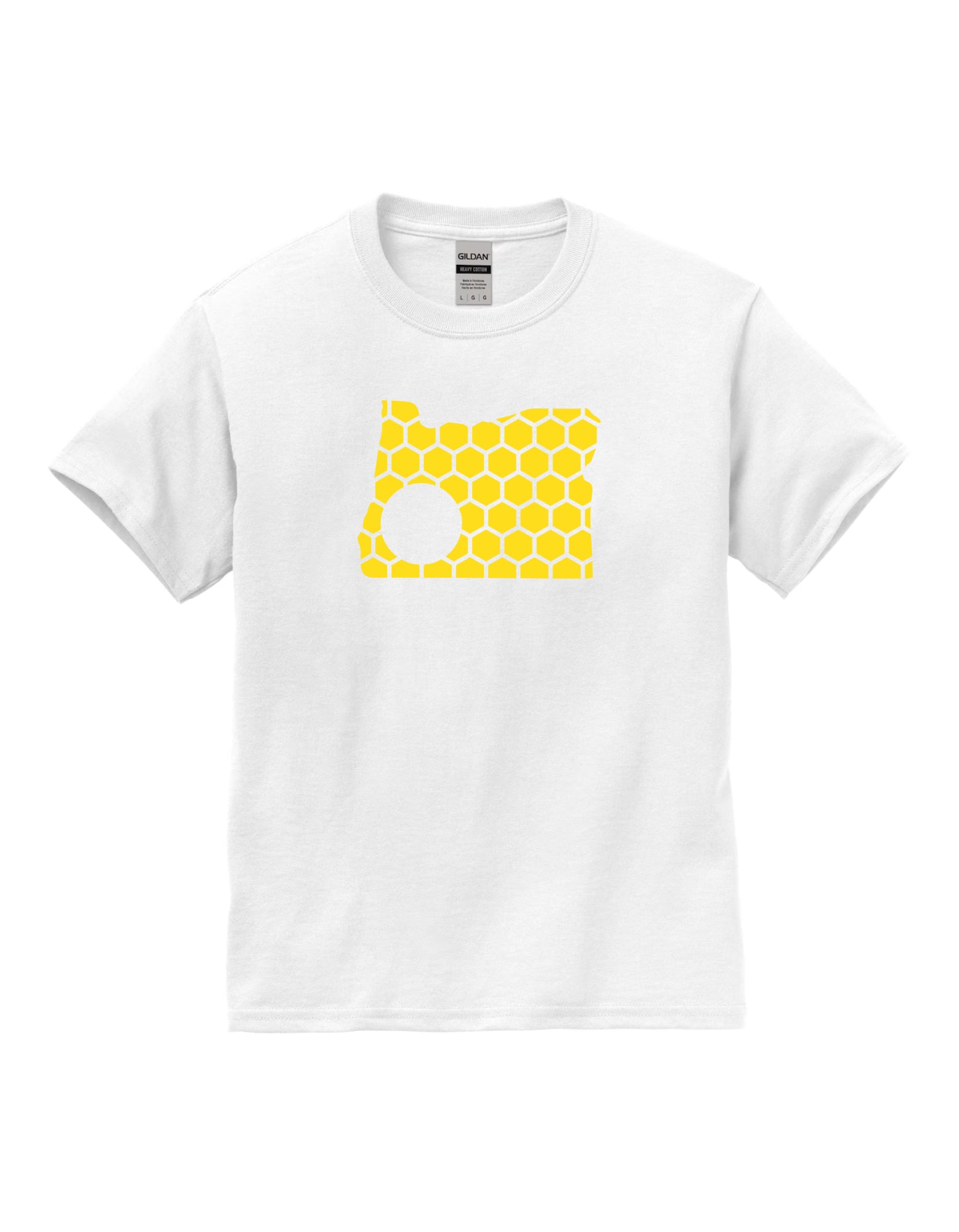 Oregon Honeycomb Crewneck T-Shirt-Rogue Magnolia Custom Designs