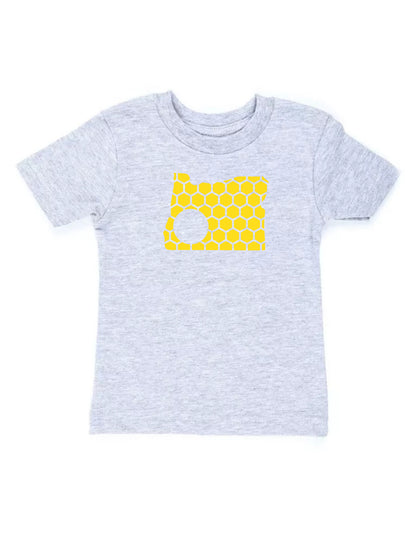 Oregon Honeycomb Crewneck T-Shirt-Rogue Magnolia Custom Designs