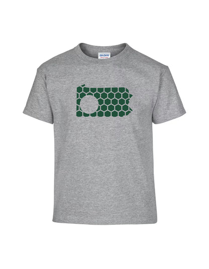 Pennsylvania Honeycomb Crewneck T-Shirt-Rogue Magnolia Custom Designs