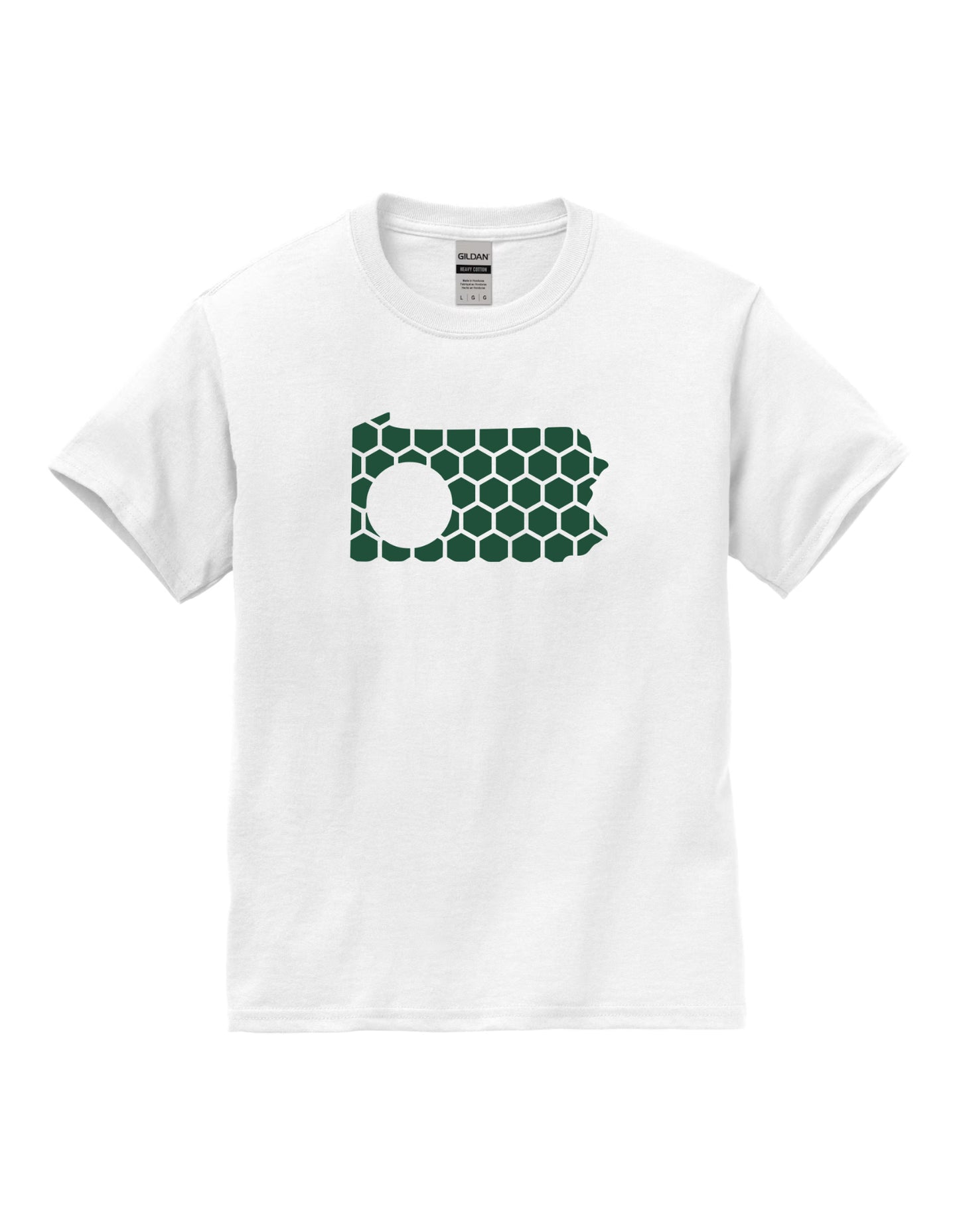 Pennsylvania Honeycomb Crewneck T-Shirt-Rogue Magnolia Custom Designs