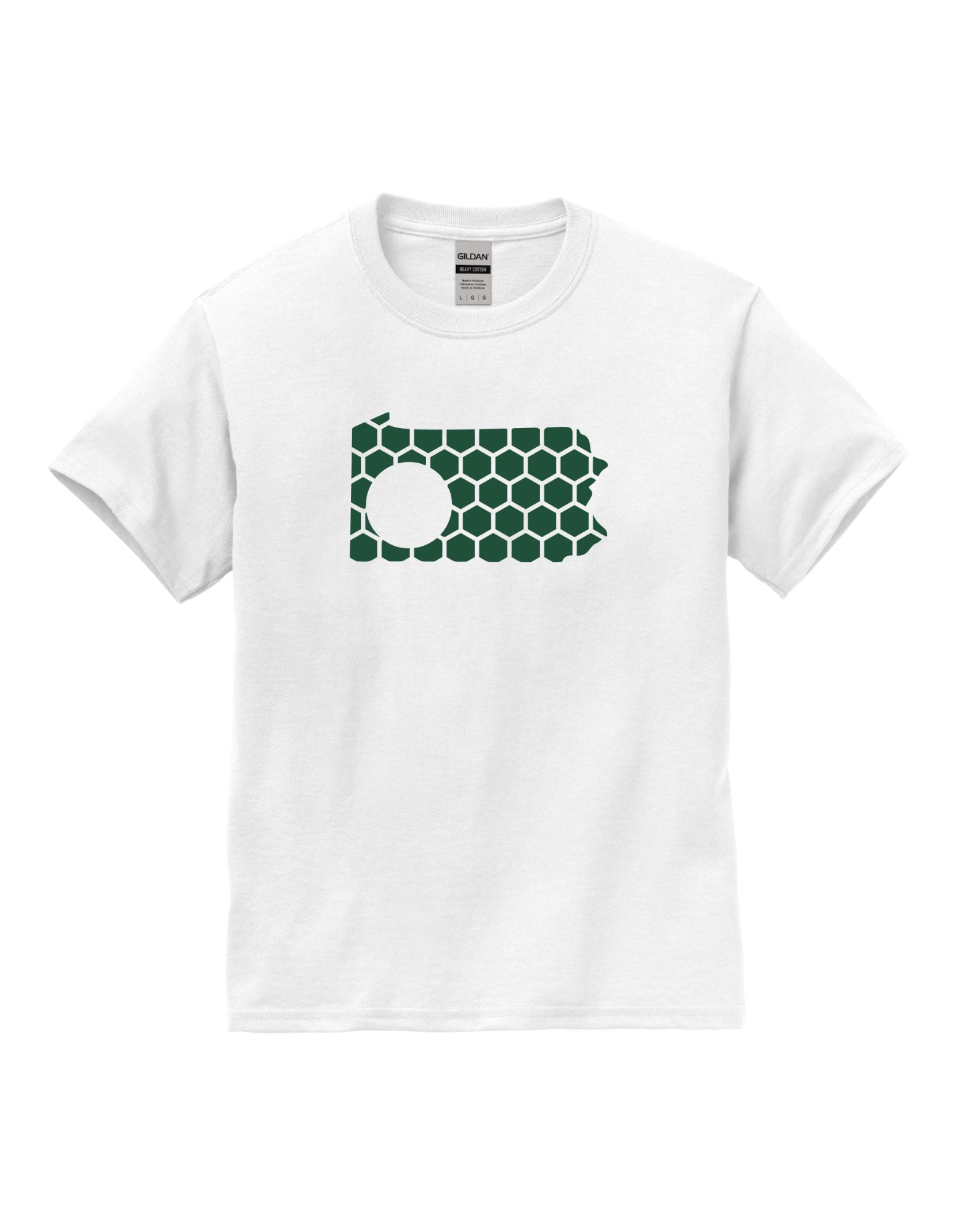 Pennsylvania Honeycomb Crewneck T-Shirt-Rogue Magnolia Custom Designs