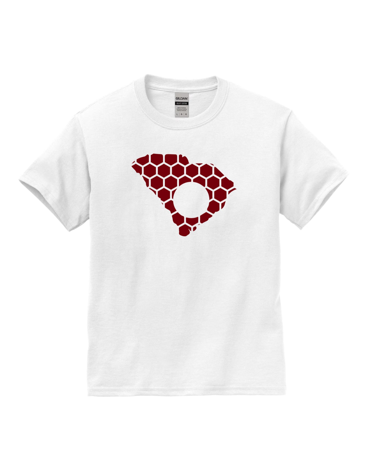 South Carolina Honeycomb Crewneck T-Shirt-Rogue Magnolia Custom Designs