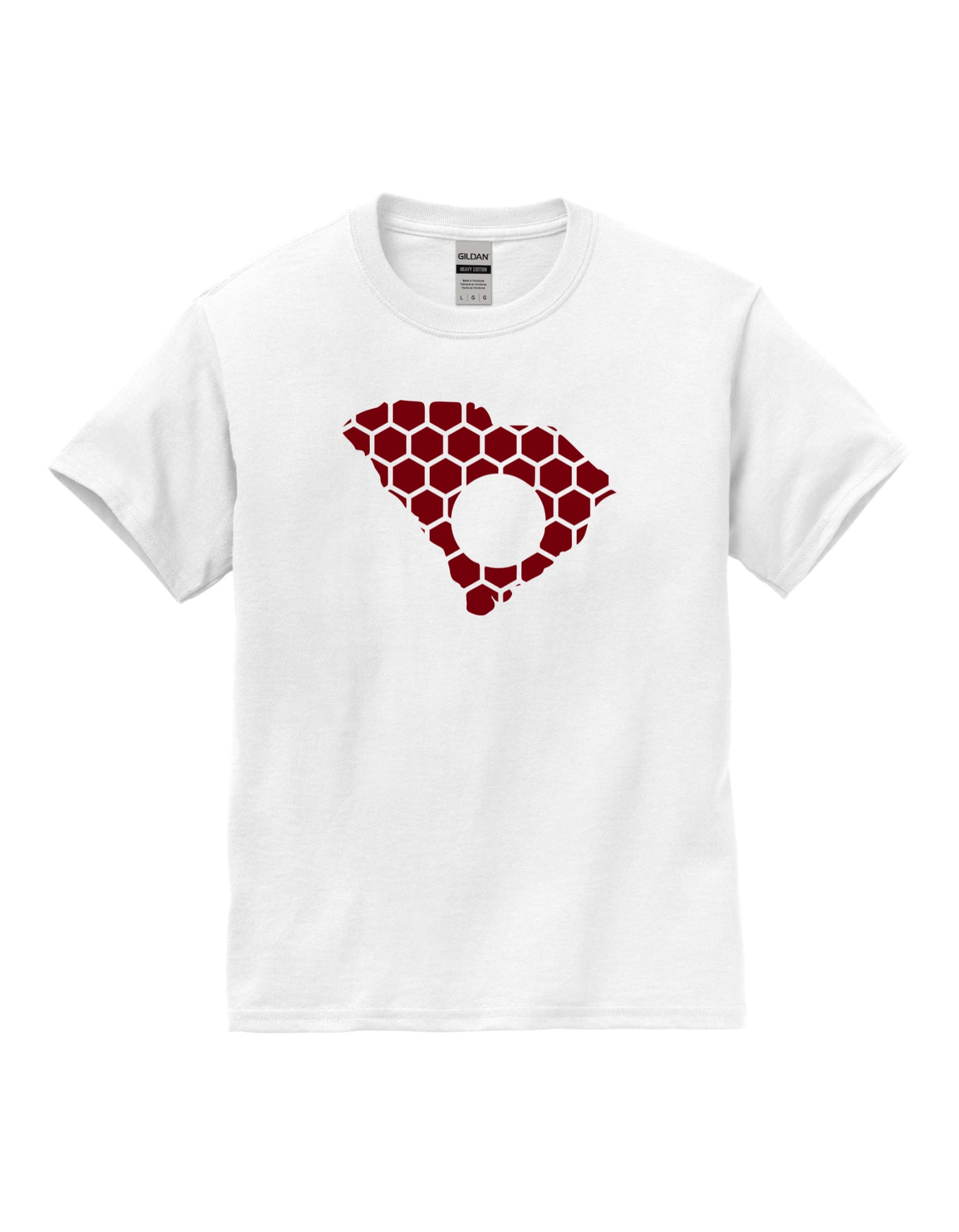 South Carolina Honeycomb Crewneck T-Shirt-Rogue Magnolia Custom Designs