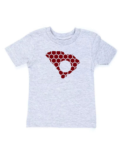 South Carolina Honeycomb Crewneck T-Shirt-Rogue Magnolia Custom Designs