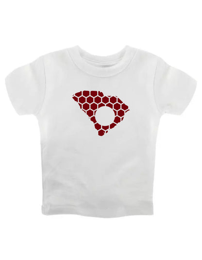 South Carolina Honeycomb Crewneck T-Shirt-Rogue Magnolia Custom Designs