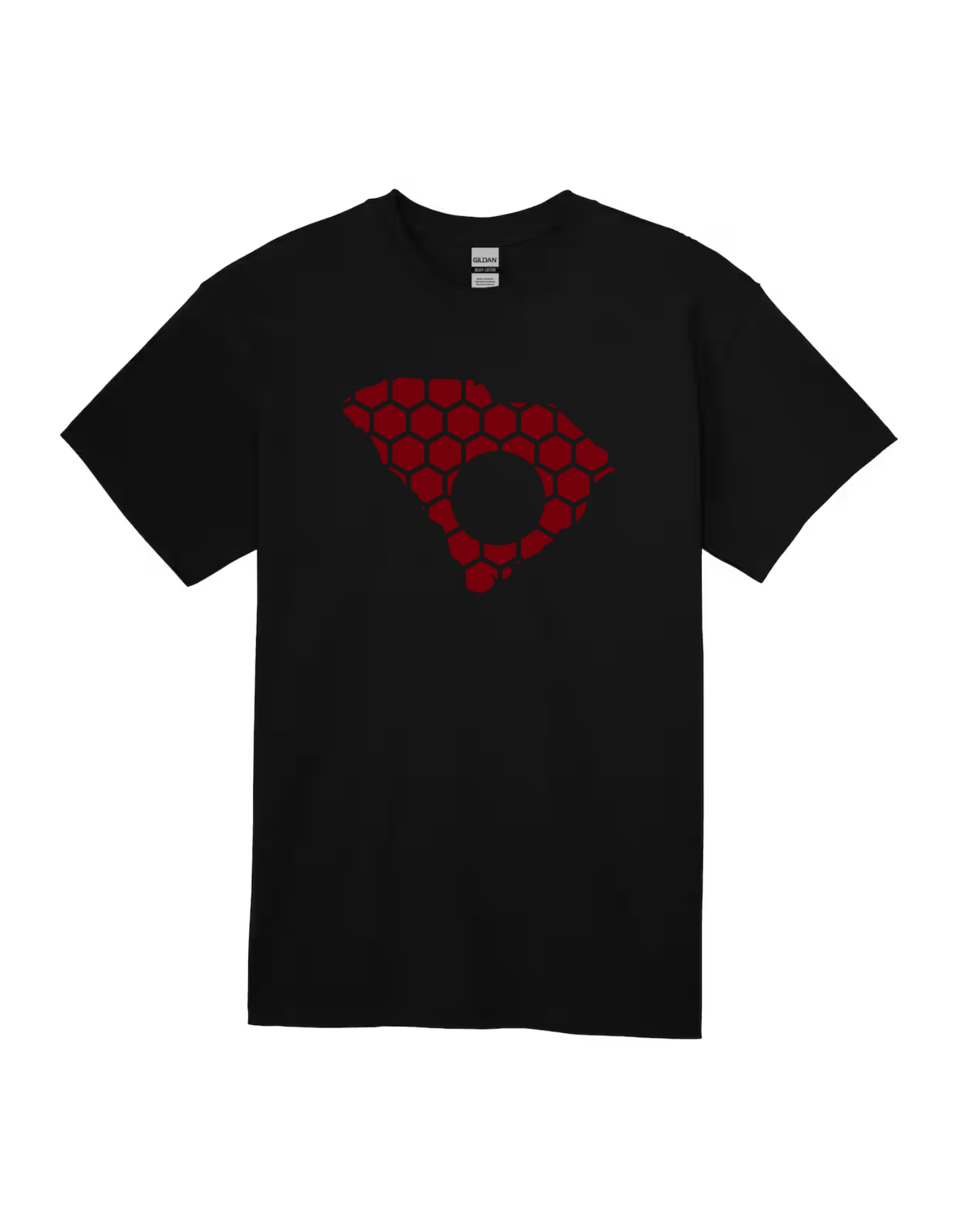 South Carolina Honeycomb Crewneck T-Shirt-Rogue Magnolia Custom Designs