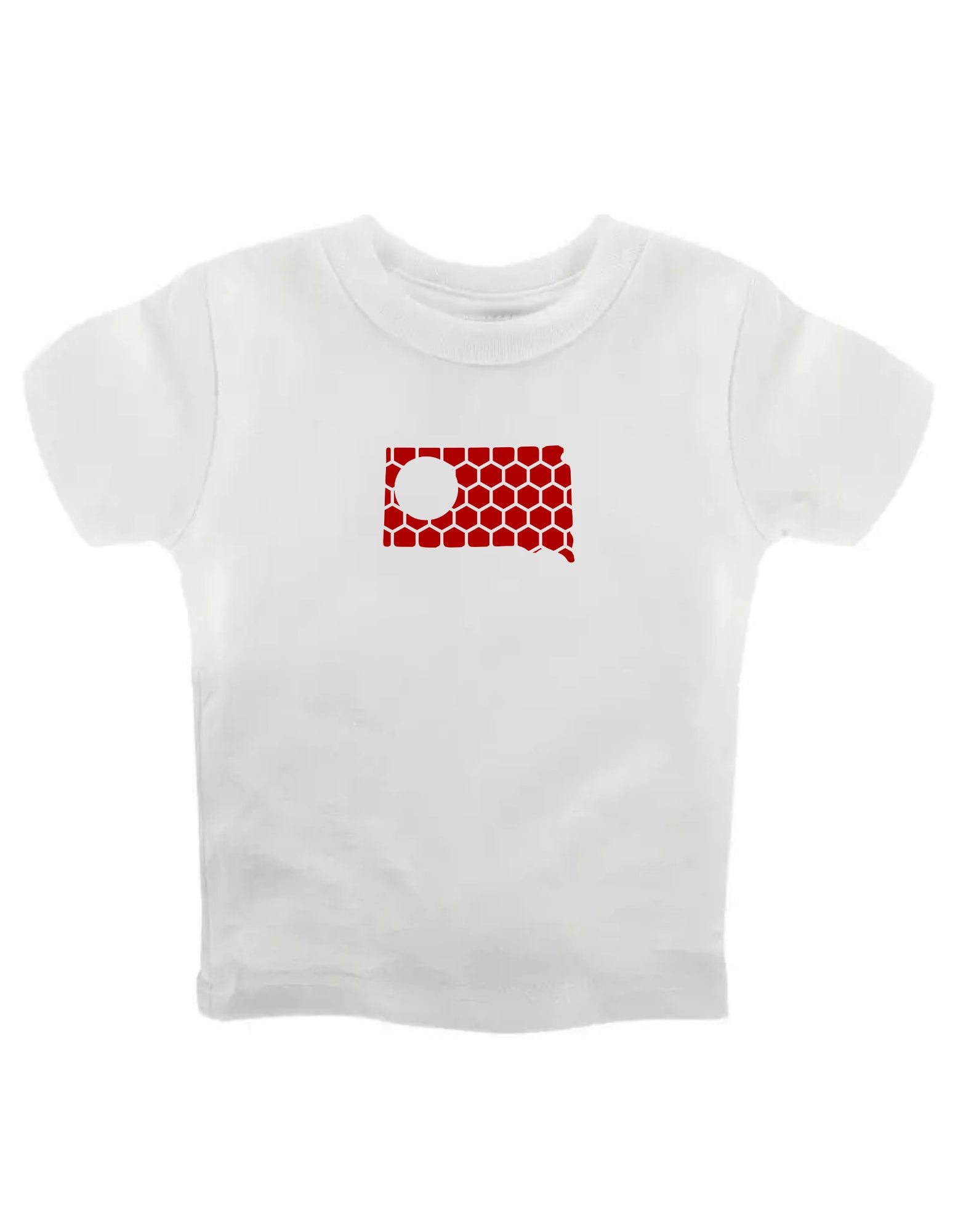 South Dakota Honeycomb Crewneck T-Shirt-Rogue Magnolia Custom Designs