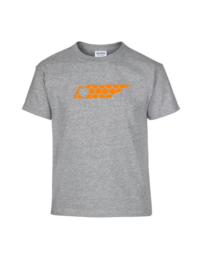 Tennessee Honeycomb Crewneck T-Shirt-Rogue Magnolia Custom Designs