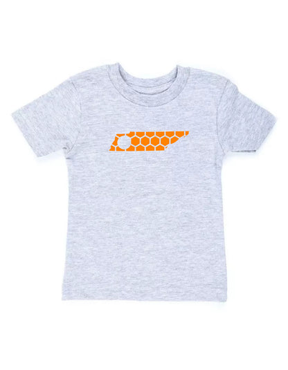 Tennessee Honeycomb Crewneck T-Shirt-Rogue Magnolia Custom Designs