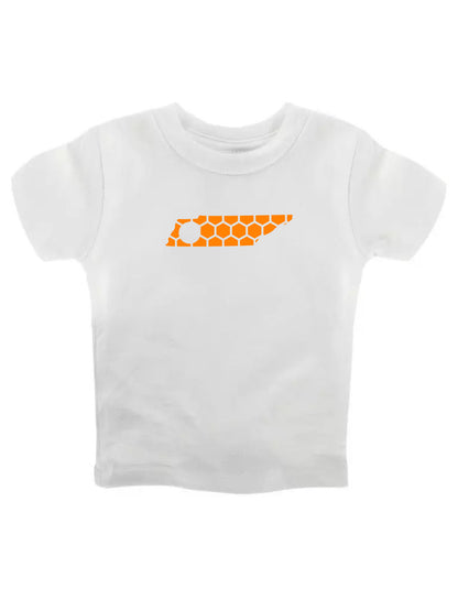 Tennessee Honeycomb Crewneck T-Shirt-Rogue Magnolia Custom Designs