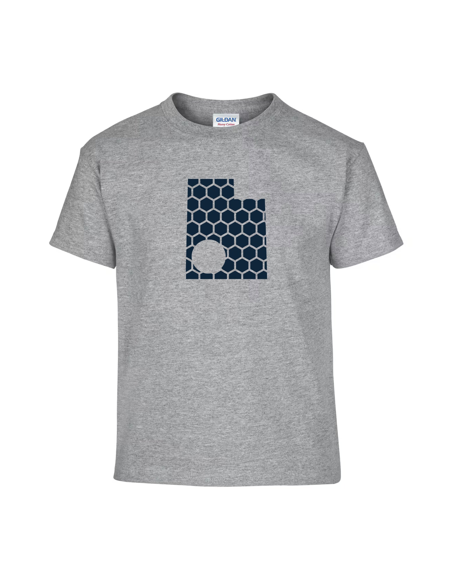 Utah Honeycomb Crewneck T-Shirt-Rogue Magnolia Custom Designs