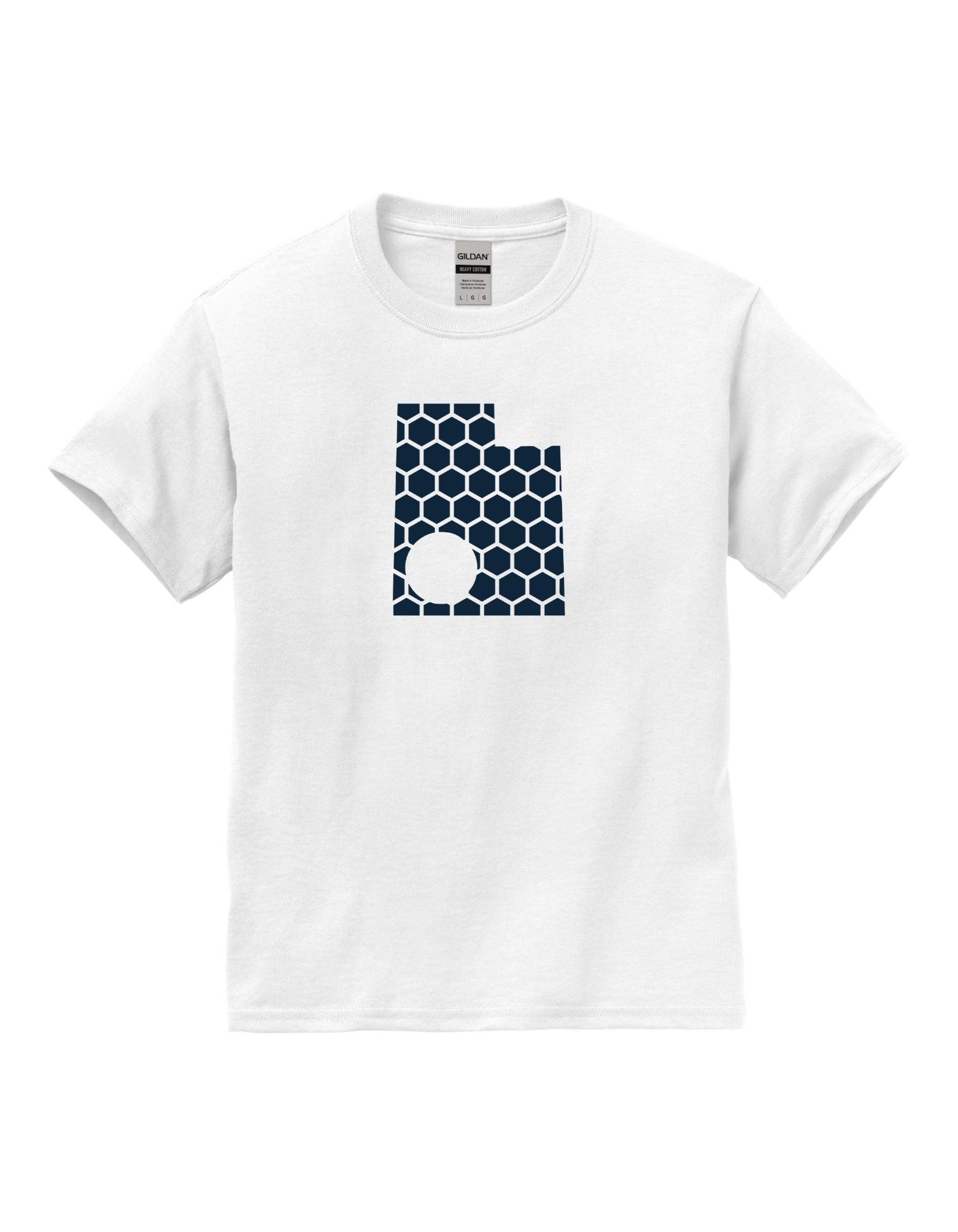 Utah Honeycomb Crewneck T-Shirt-Rogue Magnolia Custom Designs