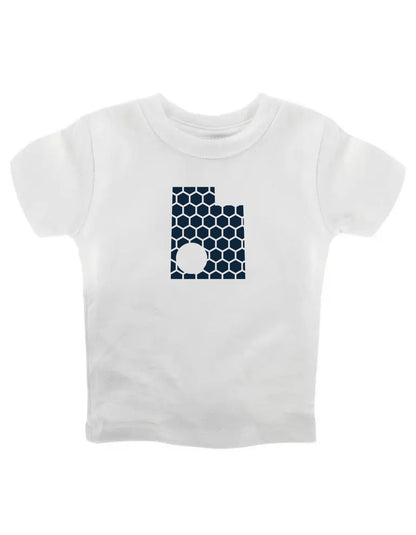 Utah Honeycomb Crewneck T-Shirt-Rogue Magnolia Custom Designs