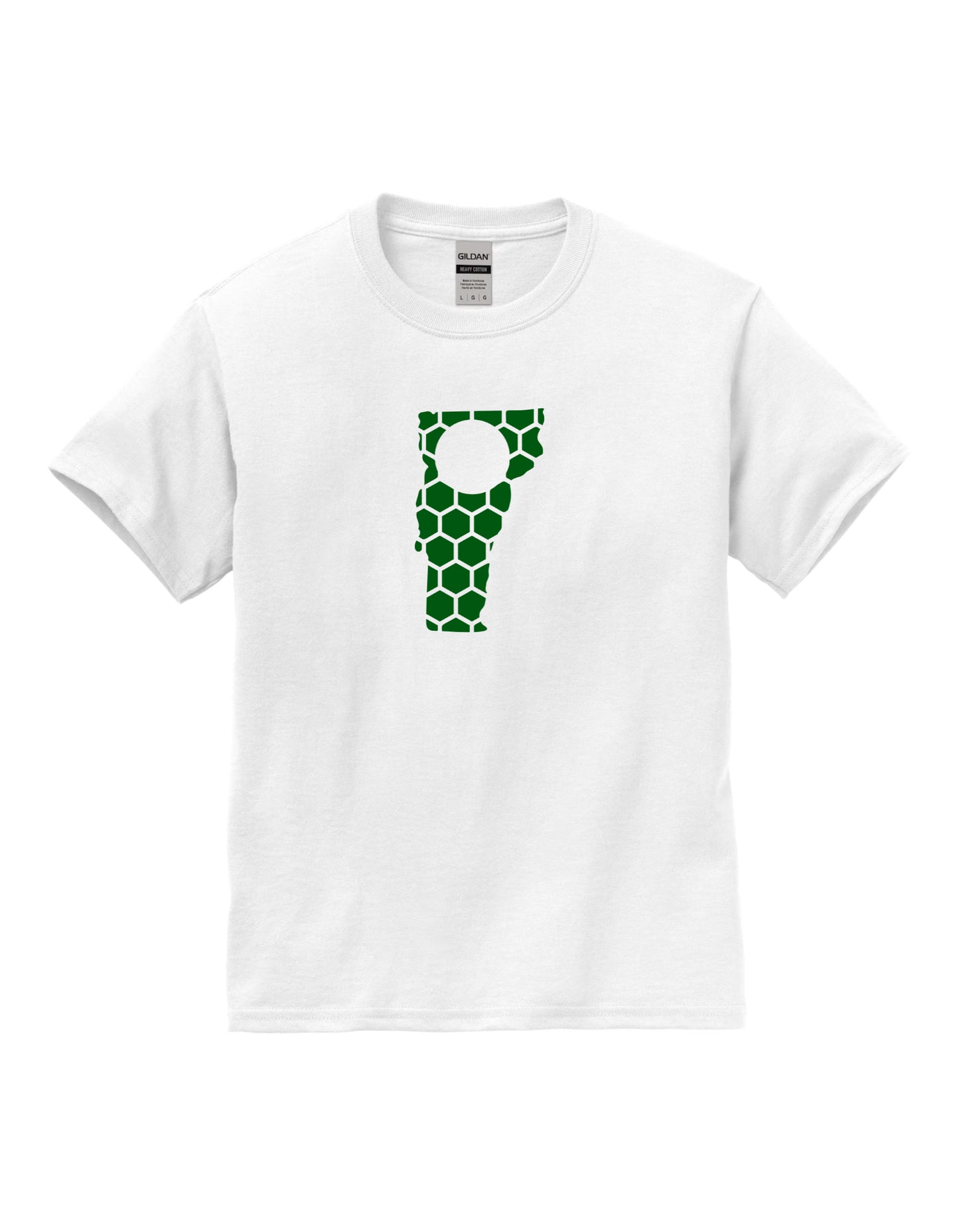 Vermont Honeycomb Crewneck T-Shirt-Rogue Magnolia Custom Designs