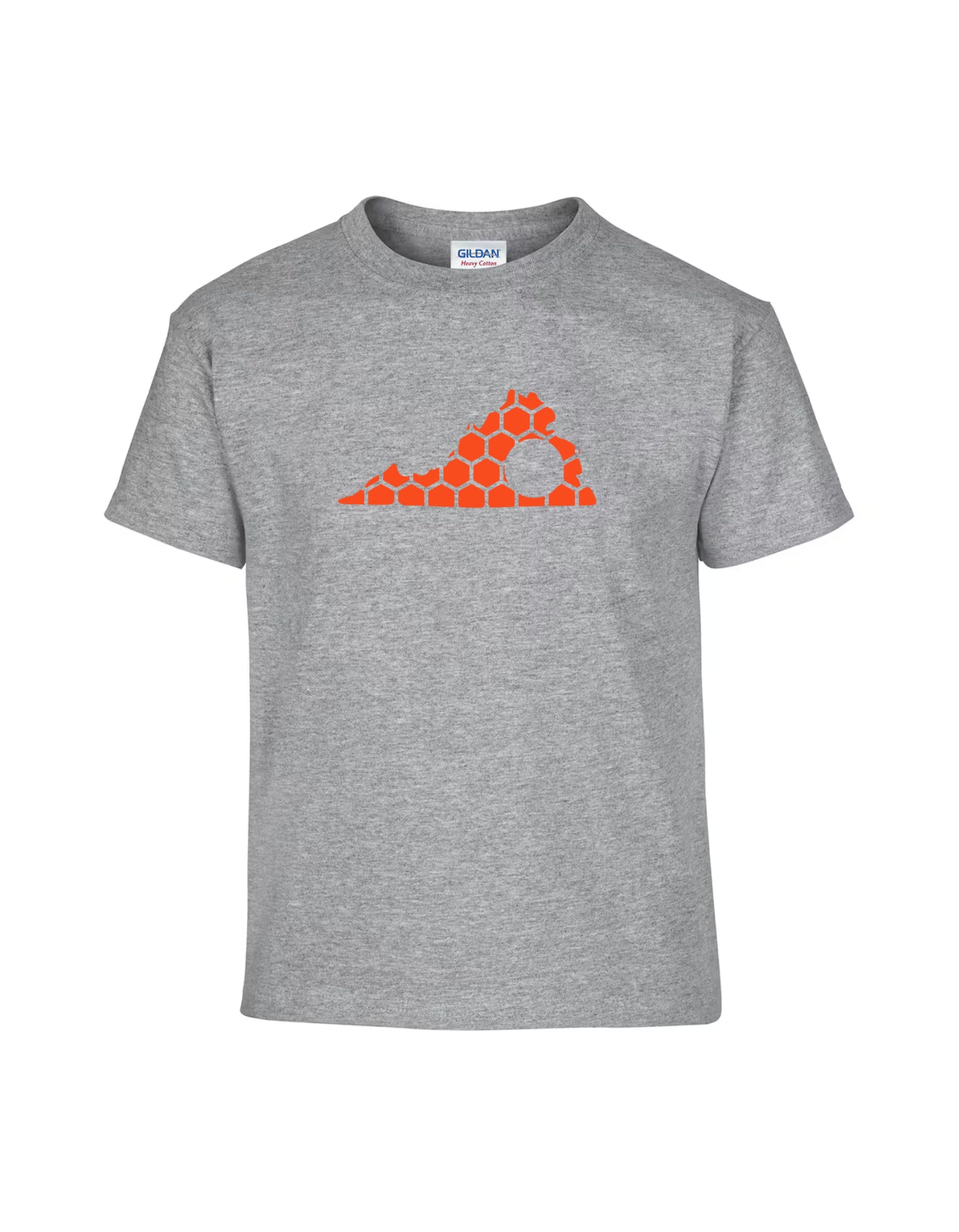 Virginia Honeycomb Crewneck T-Shirt-Rogue Magnolia Custom Designs
