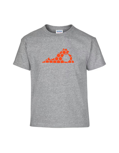 Virginia Honeycomb Crewneck T-Shirt-Rogue Magnolia Custom Designs