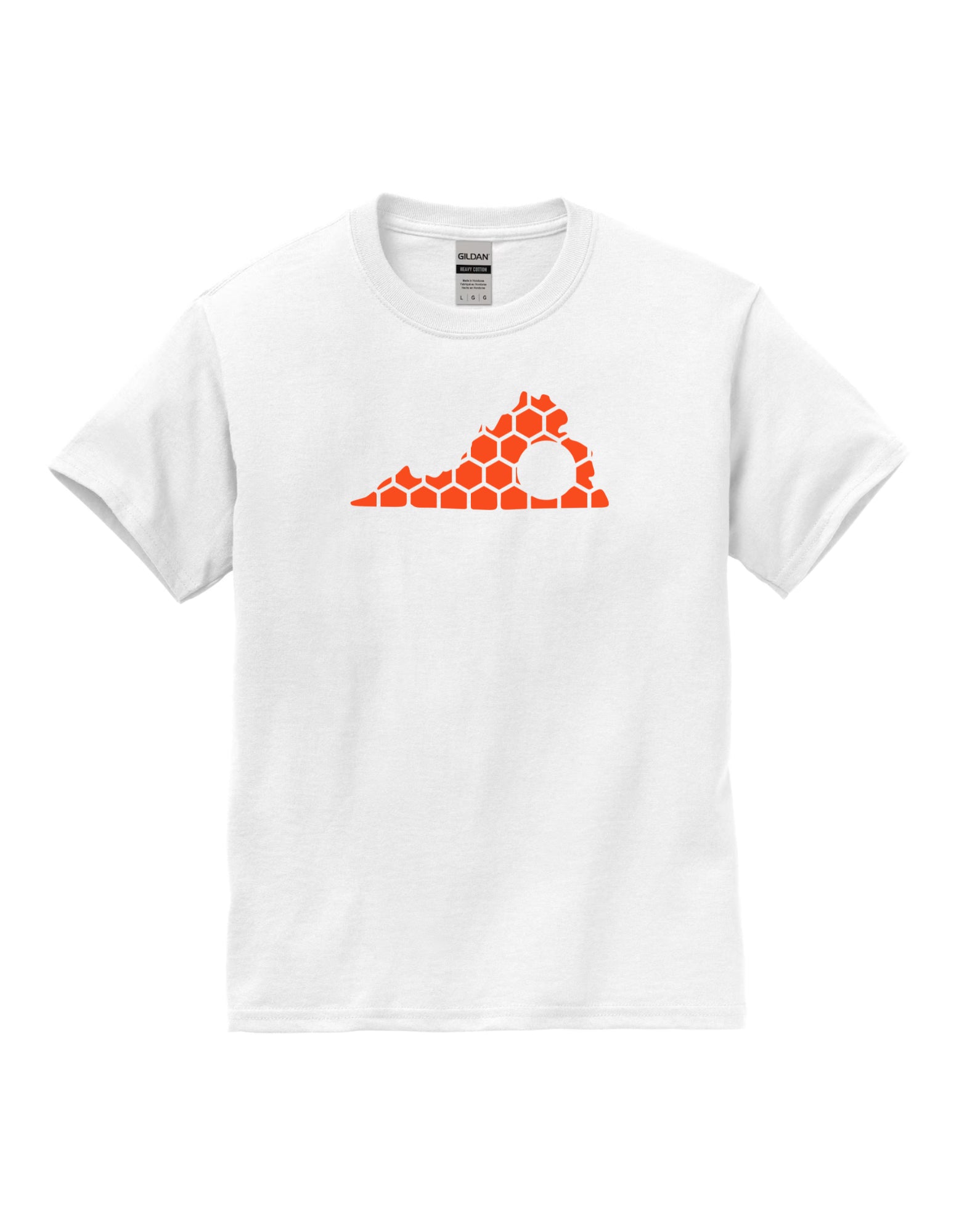 Virginia Honeycomb Crewneck T-Shirt-Rogue Magnolia Custom Designs