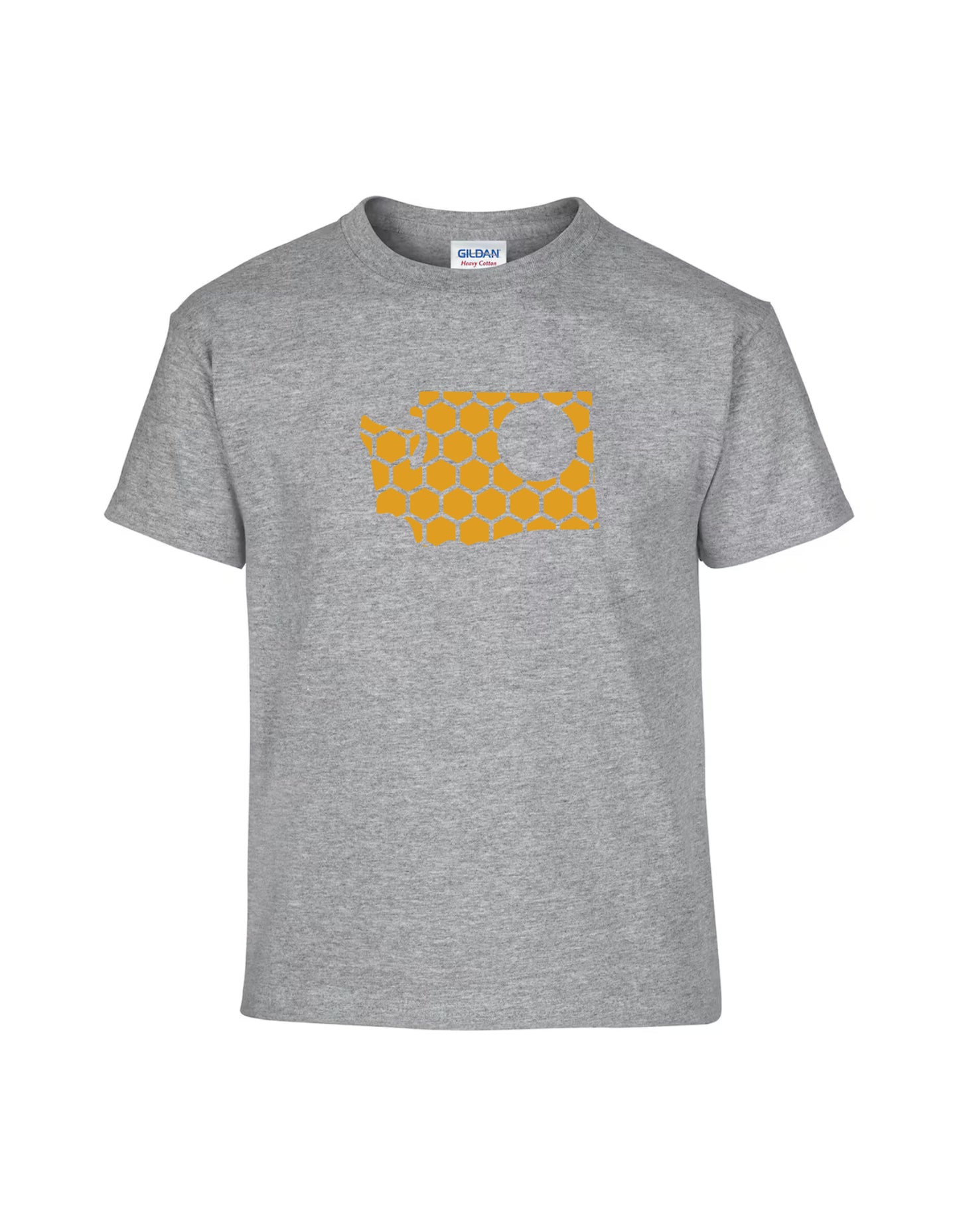 Washington Honeycomb Crewneck T-Shirt-Rogue Magnolia Custom Designs