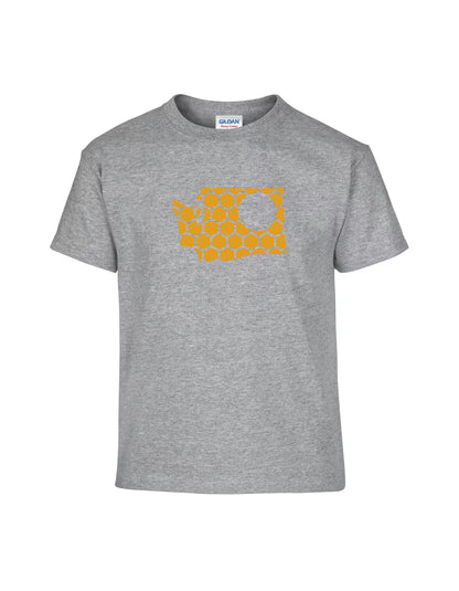 Washington Honeycomb Crewneck T-Shirt-Rogue Magnolia Custom Designs