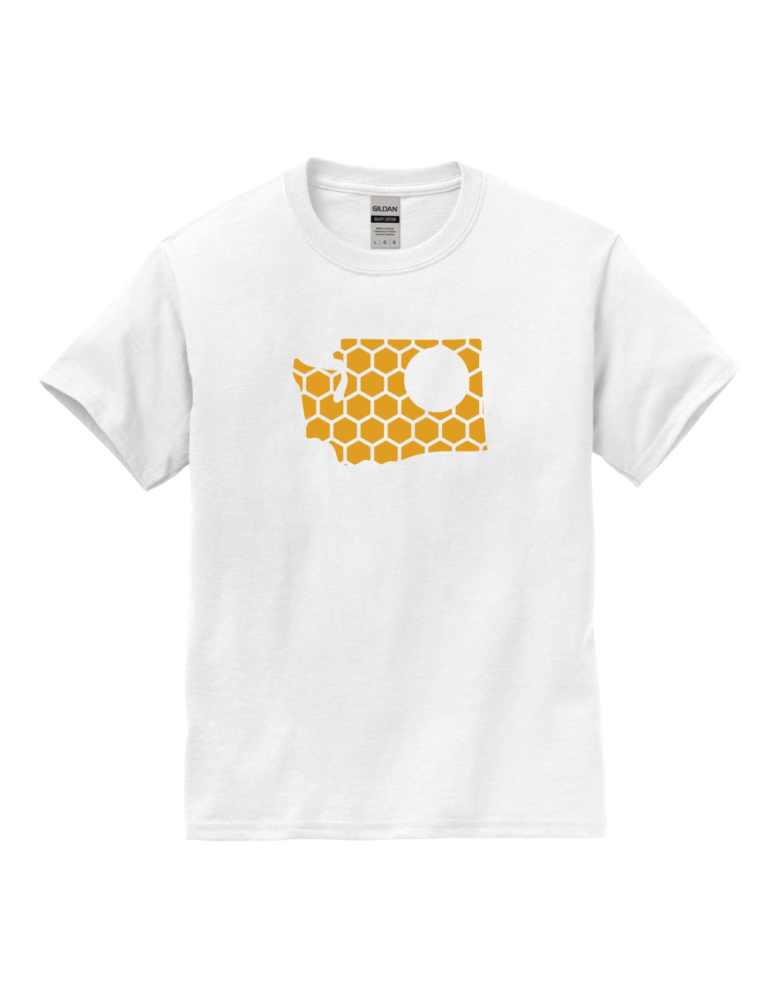 Washington Honeycomb Crewneck T-Shirt-Rogue Magnolia Custom Designs