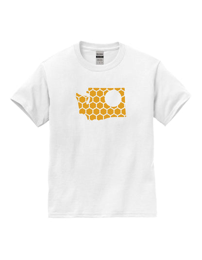Washington Honeycomb Crewneck T-Shirt-Rogue Magnolia Custom Designs