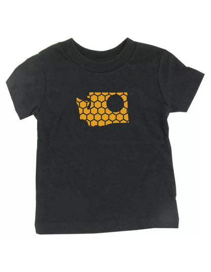 Washington Honeycomb Crewneck T-Shirt-Rogue Magnolia Custom Designs