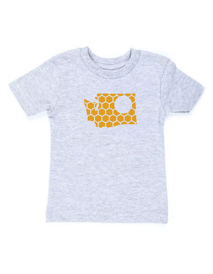 Washington Honeycomb Crewneck T-Shirt-Rogue Magnolia Custom Designs