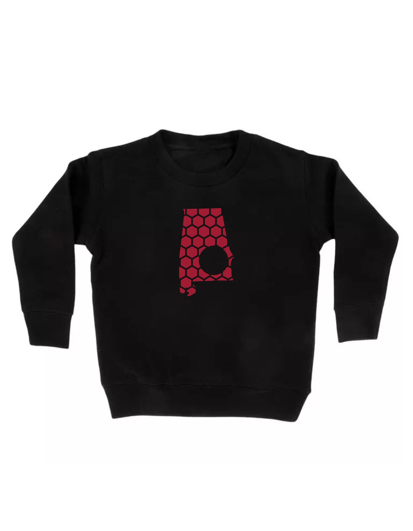 Alabama Honeycomb Monogrammed Sweatshirt-Rogue Magnolia Custom Designs
