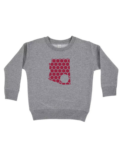 Arizona Honeycomb Monogrammed Sweatshirt-Rogue Magnolia Custom Designs