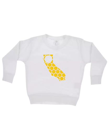 California Honeycomb Monogrammed Sweatshirt-Rogue Magnolia Custom Designs