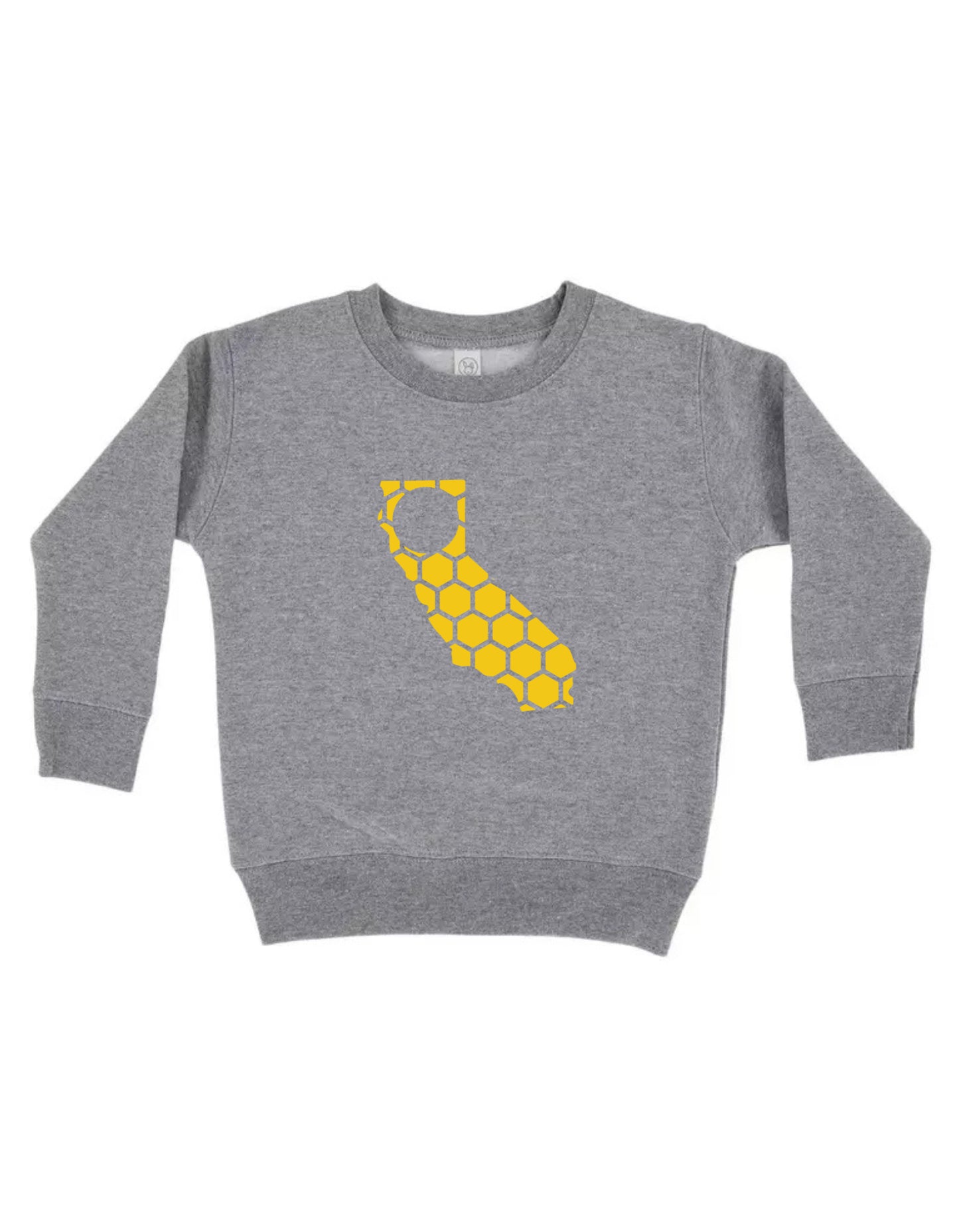 California Honeycomb Monogrammed Sweatshirt-Rogue Magnolia Custom Designs
