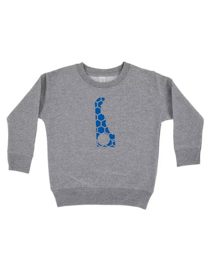 Connecticut Honeycomb Monogrammed Sweatshirt-Rogue Magnolia Custom Designs