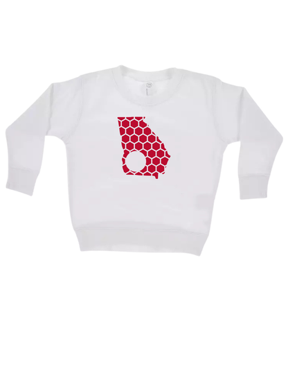 Georgia Honeycomb Monogrammed Sweatshirt-Rogue Magnolia Custom Designs