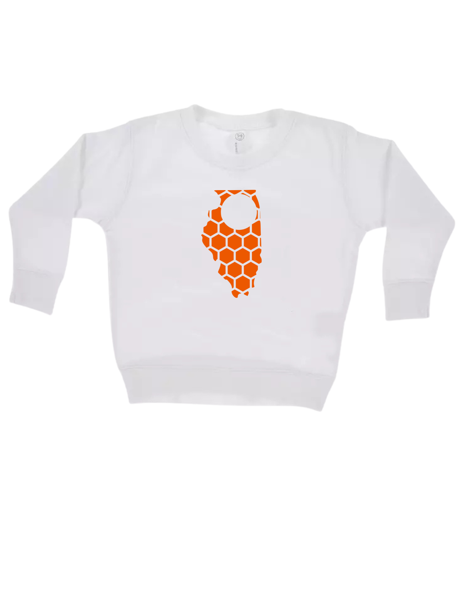 Illinois Honeycomb Monogrammed Sweatshirt-Rogue Magnolia Custom Designs