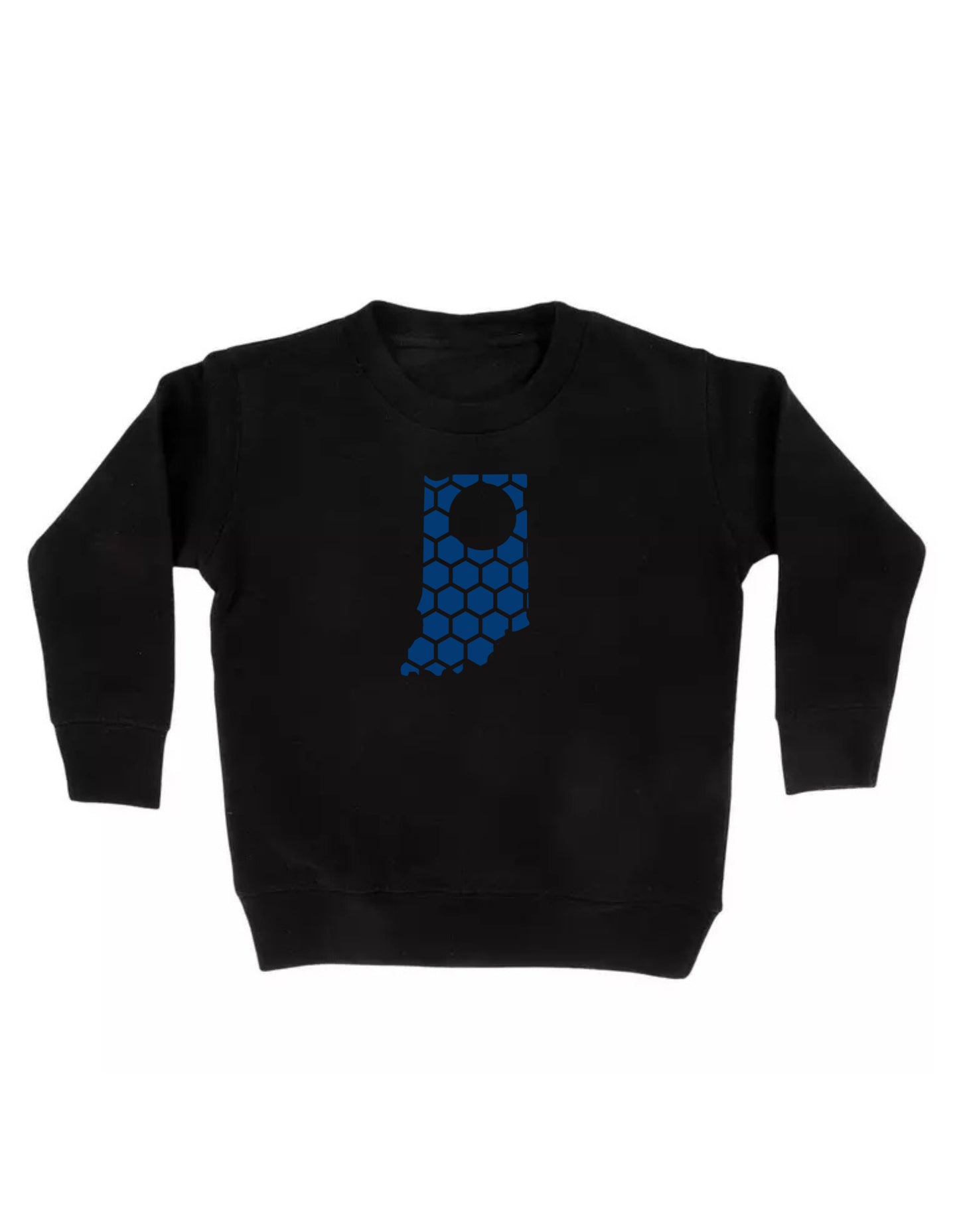 Indiana Honeycomb Monogrammed Sweatshirt-Rogue Magnolia Custom Designs