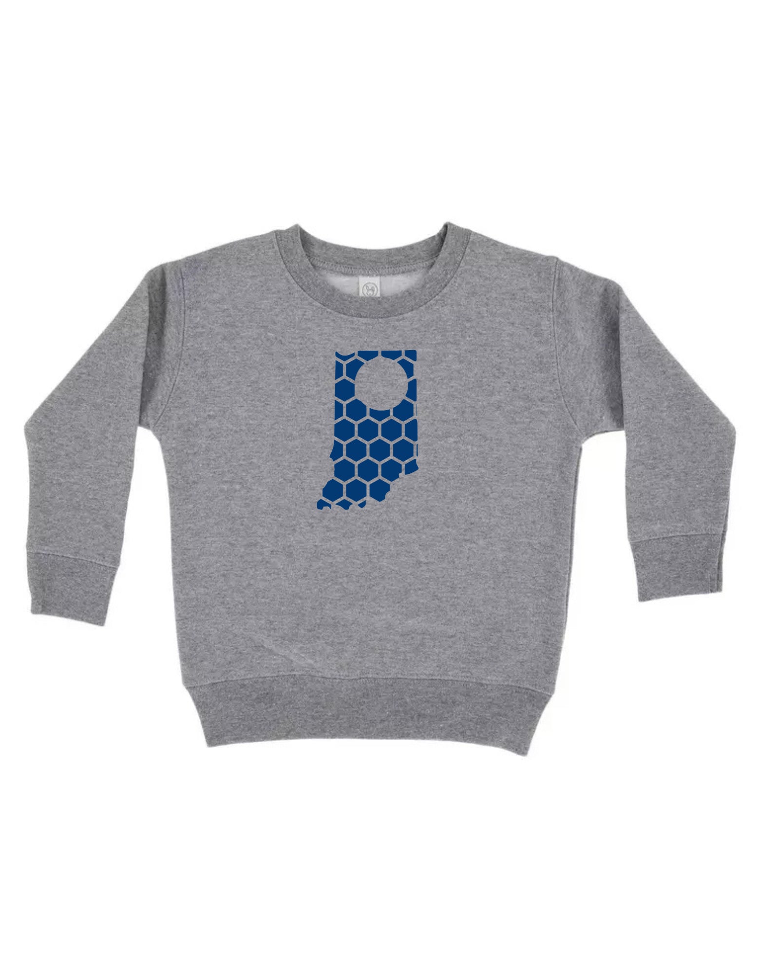 Indiana Honeycomb Monogrammed Sweatshirt-Rogue Magnolia Custom Designs
