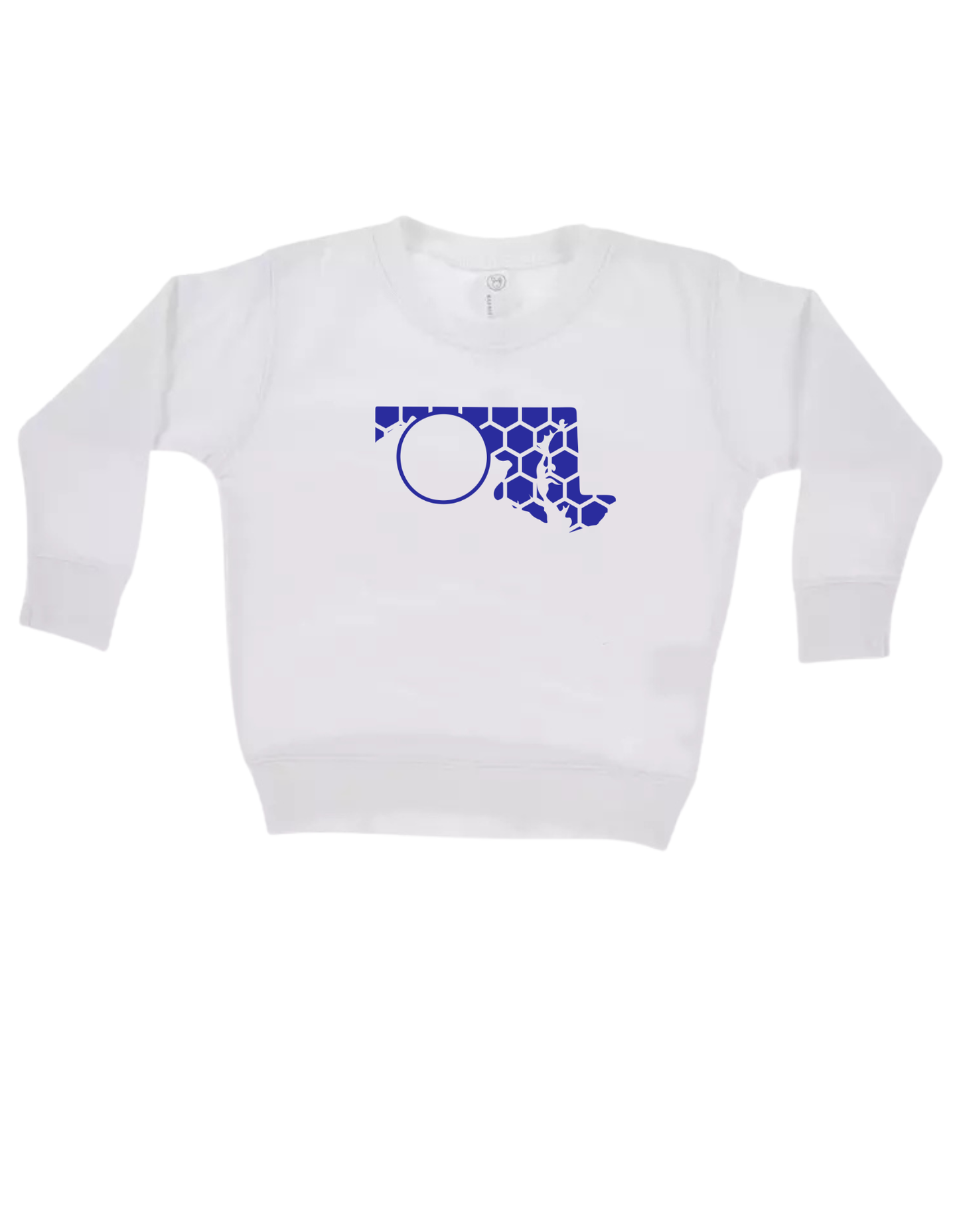 Maryland Honeycomb Monogrammed Sweatshirt-Rogue Magnolia Custom Designs